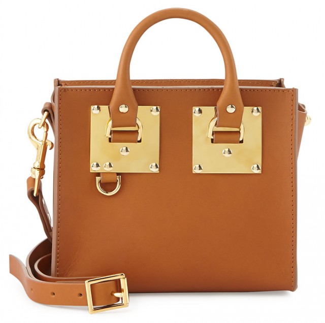 Sophie Hulme Buckled Leather Box Tote Bag
