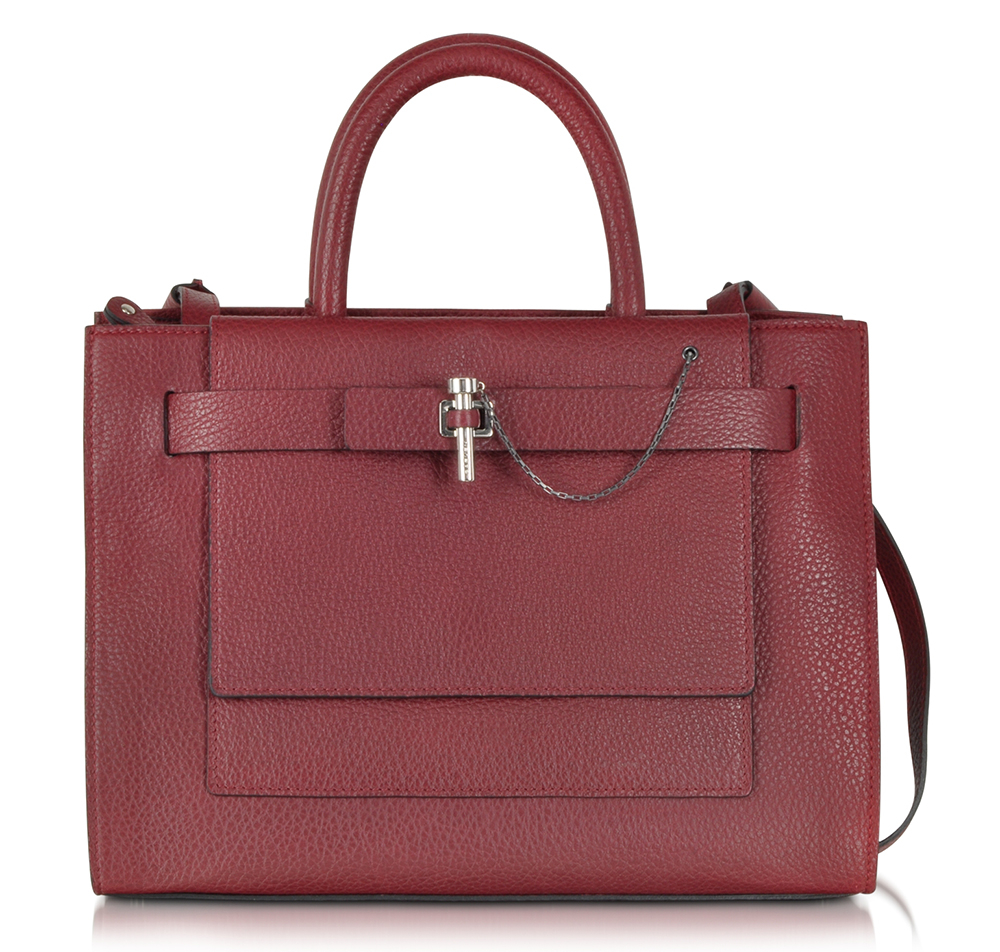 Carven Grained Leather Handbag