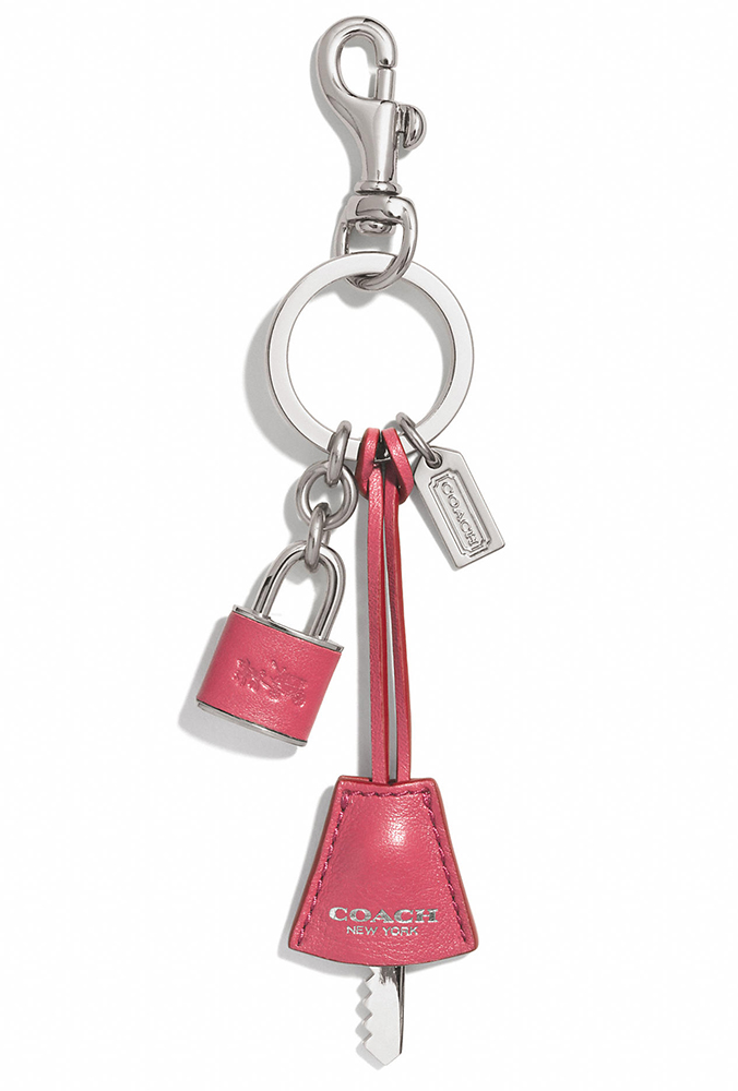 Coach Leather Key Cover Key Ring