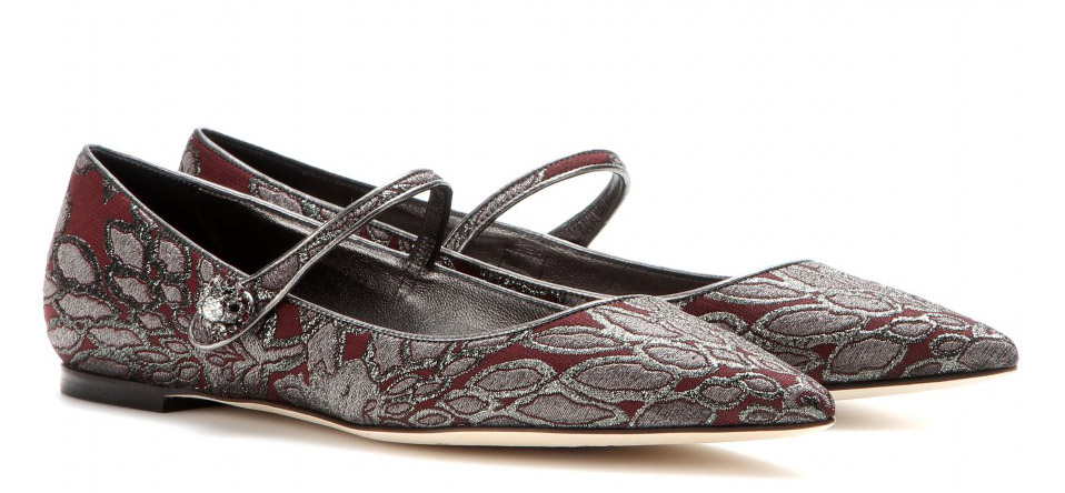 Dolce & Gabbana Bellucci Brocade Flats