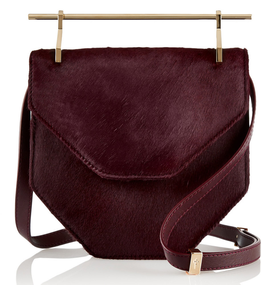 M2Malletier Amor Fati Calf Hair Shoulder Bag