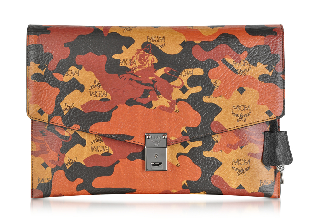 MCM Stark Camo Lion Document Case