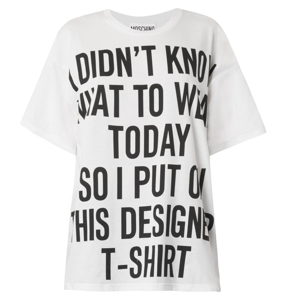 Moschino Slogan-print T-shirt