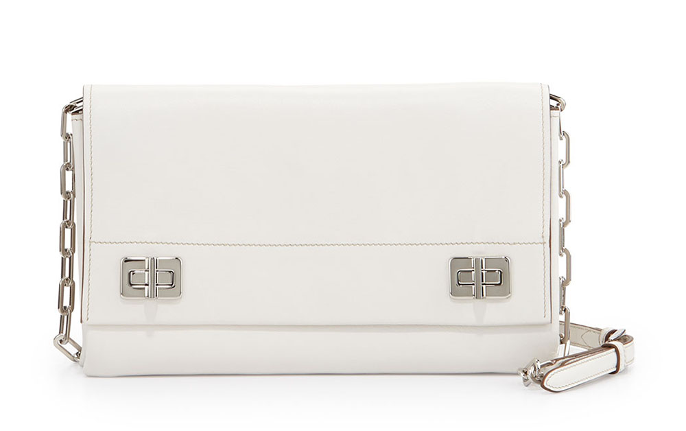 Prada's Fall 2014 Runway Bags Have Arrived in Stores 6 Prada Medium Lux Flap Crossbody White