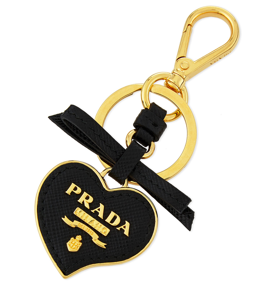 Prada Saffiano Heart CHarm