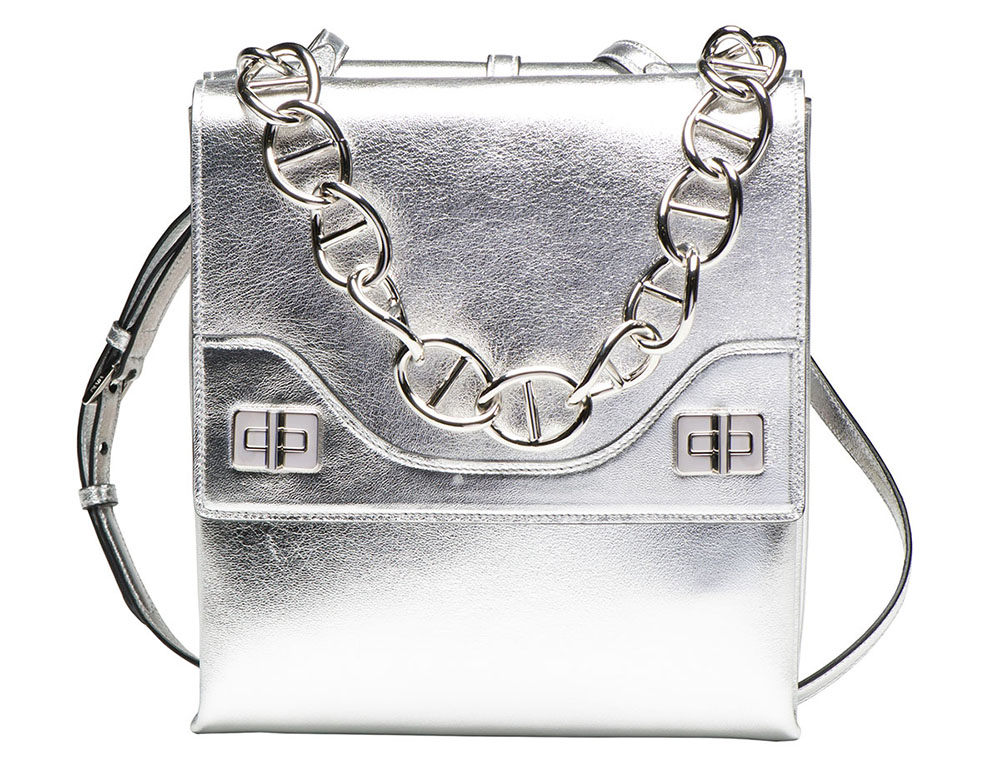 Prada's Fall 2014 Runway Bags Have Arrived in Stores 9 Prada Vitello Soft Chain Shoulder Bag Silver