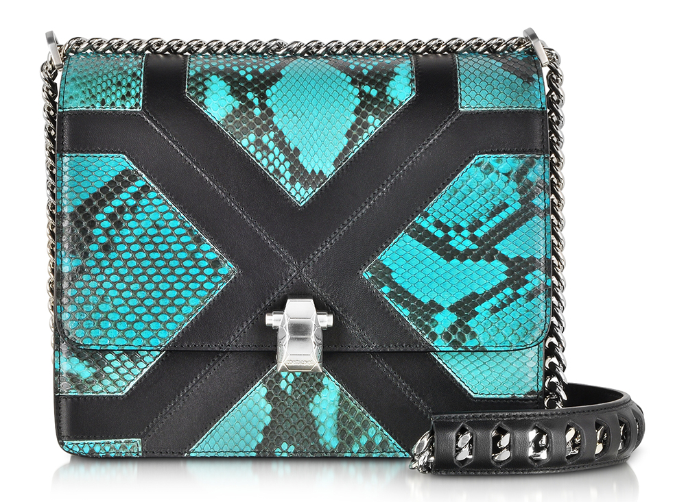 Roberto Cavalli Hera Python Shoulder Bag