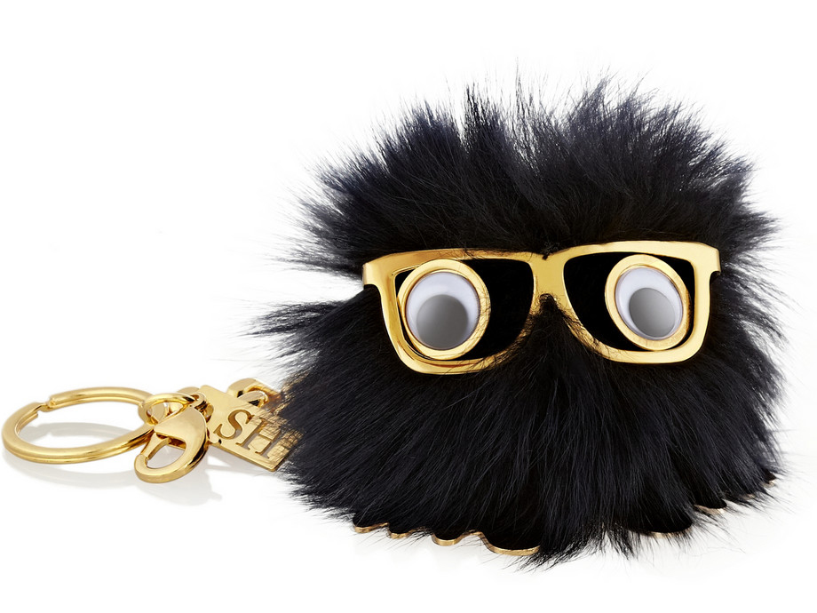 Sophie Hulme Shearling Key Fob