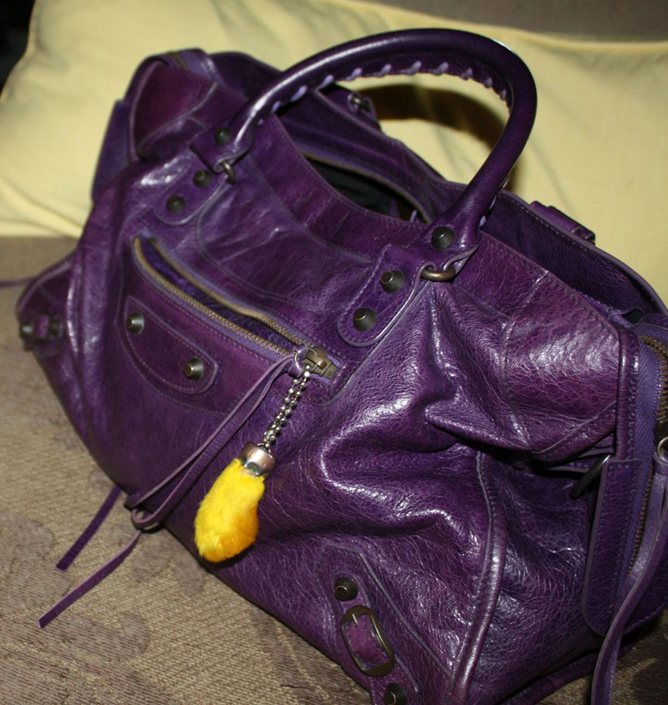 Balenciaga City Bag Purple