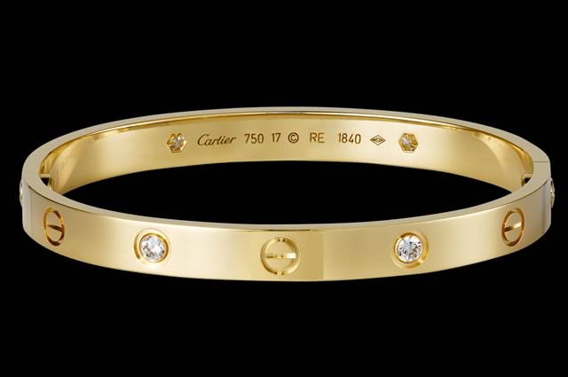 Cartier Yellow Gold and Diamond Love Bracelet