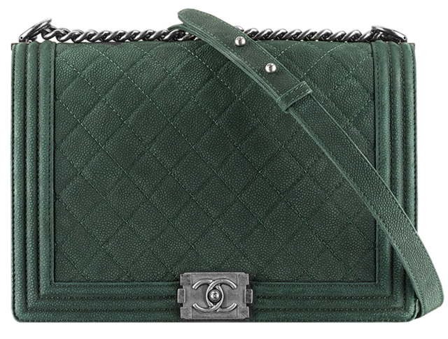 Chanel Green Large Boy Bag