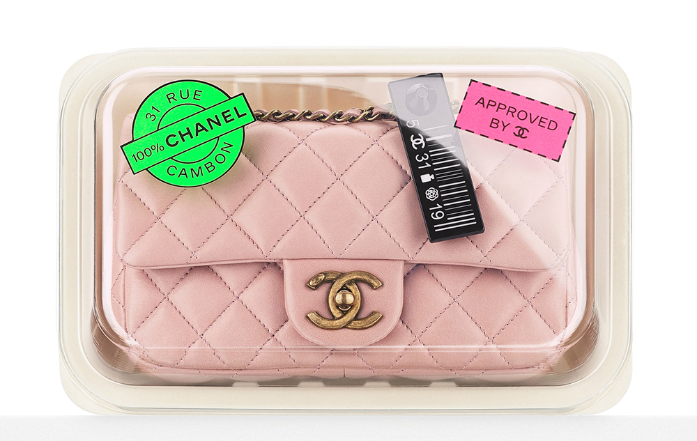 Chanel Meat Packaged Flap Bag Pink 3600