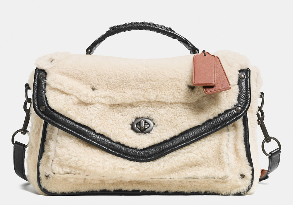 Coach Rhyder Shearling Messenger Bag