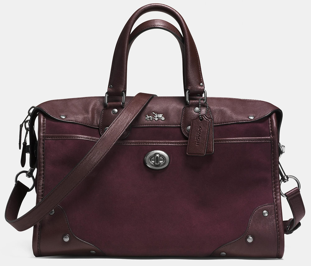 Coach Rhyder Suede Satchel