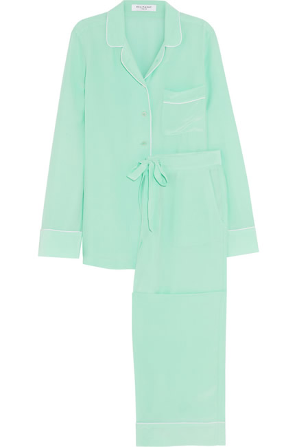 Equipment Avery Washed-silk Pajama Set