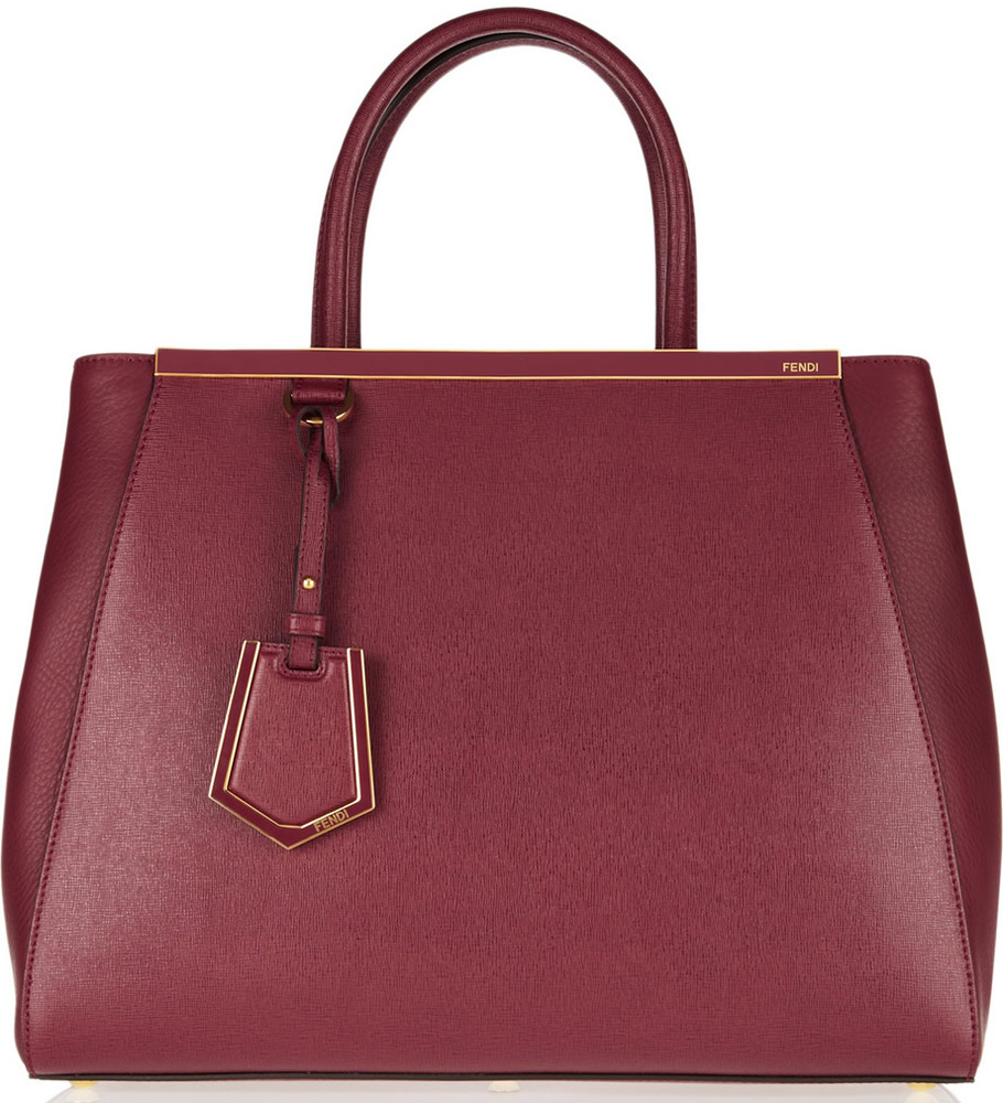 Fendi 2Jours Shopper Burgundy