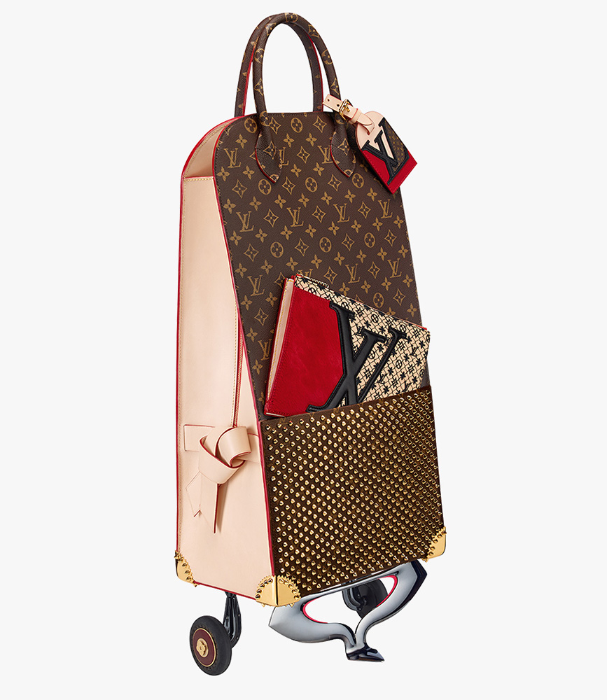 Louis Vuitton Limited Edition Christian Louboutin Shopping Bag