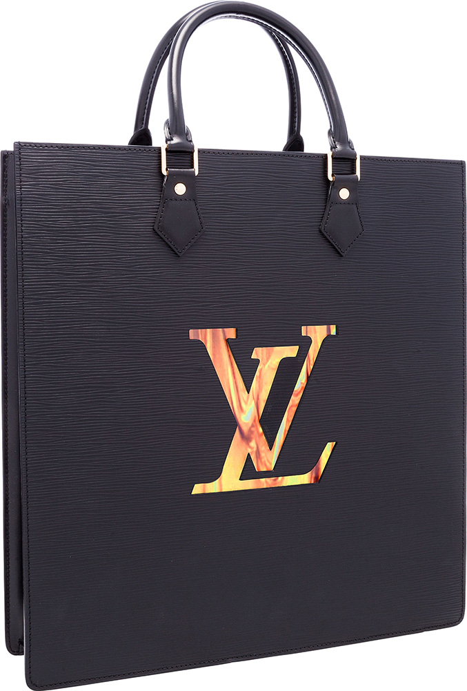 Louis Vuitton Limited Edition Black Epi Leather Sac Fusion Bag with LCD Screen by Fabrizio Plessi