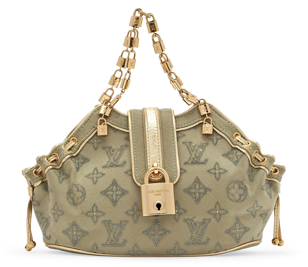 Louis Vuitton Limited Edition Suede Swarovski Strass Theda Bag