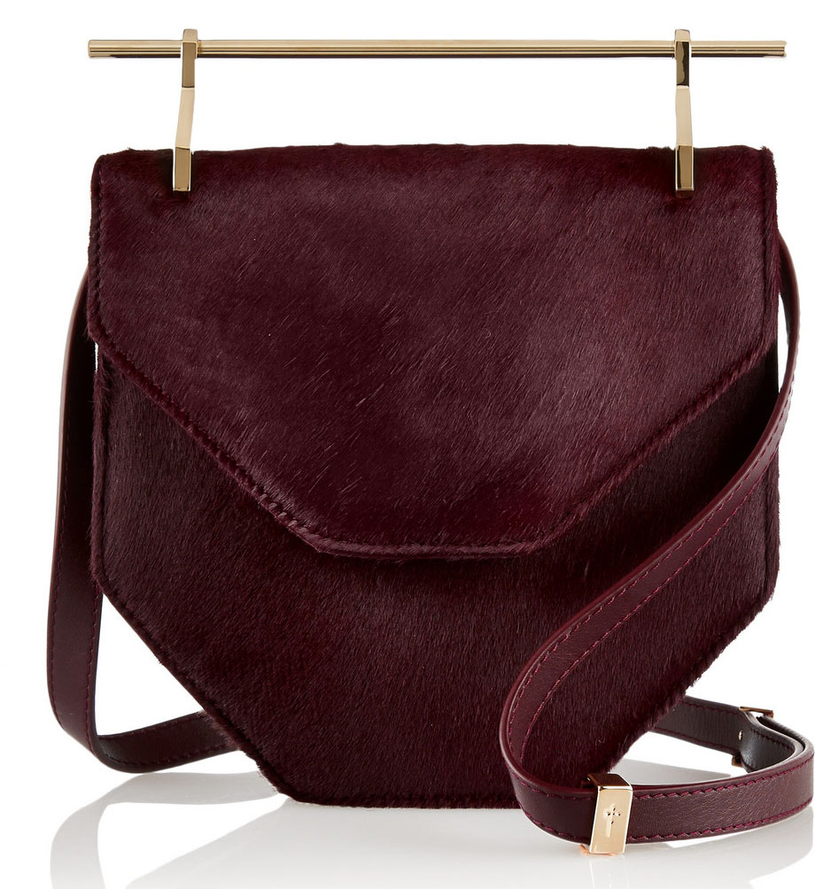 M2MALLETIER Amor Fati Calf Hair Shoulder Bag