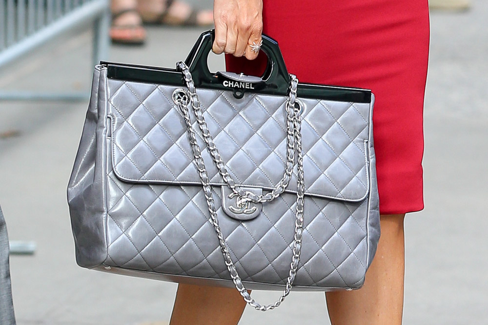 Sofia Vergara Chanel Rigid Handle Shopping Bag-2