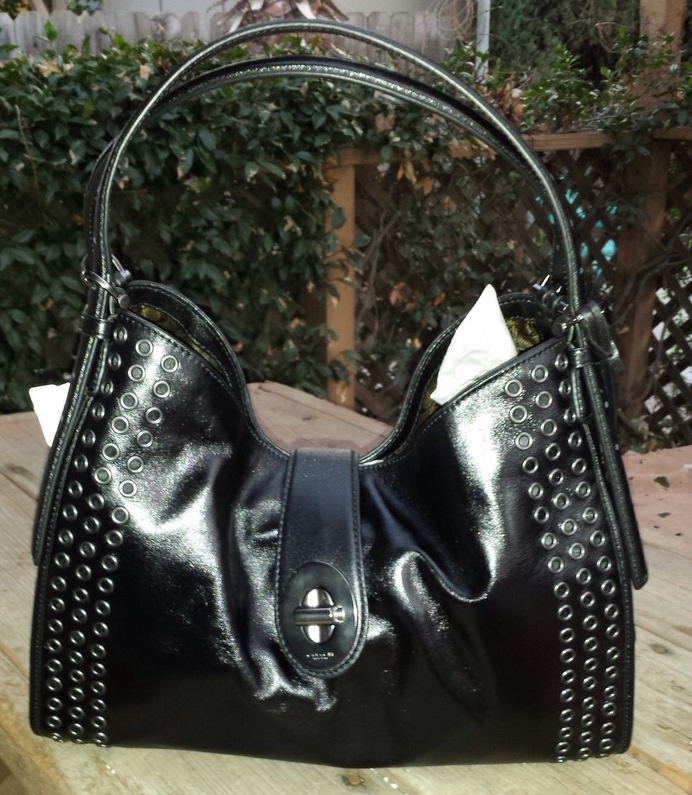 Coach Bag with Rivets
