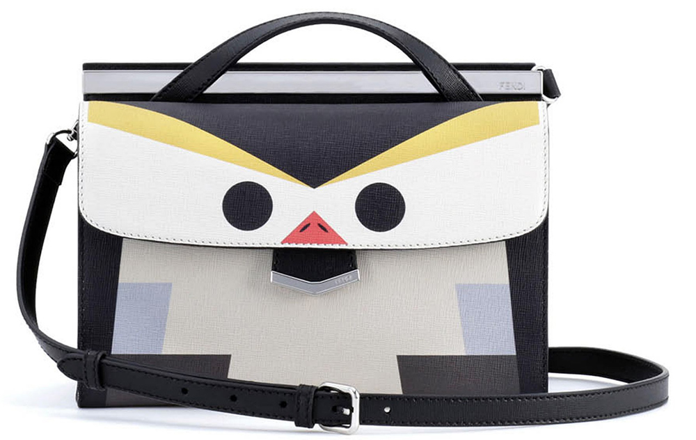 Fendi Mini Demi Jour Bird Bag Grey