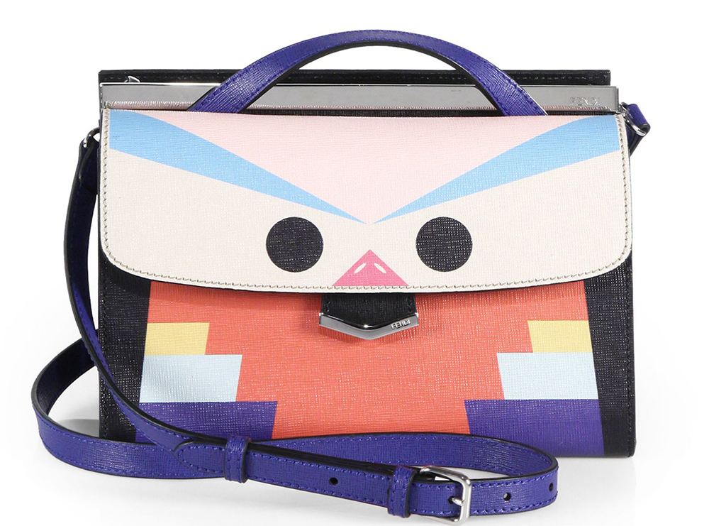 Fendi Mini Demi Jour Bird Bag Purple