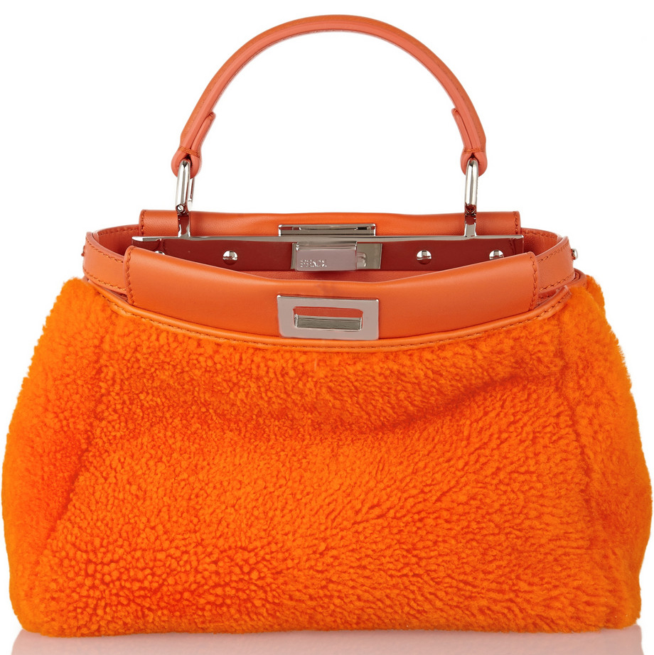 Fendi Shearling Peekaboo Bag