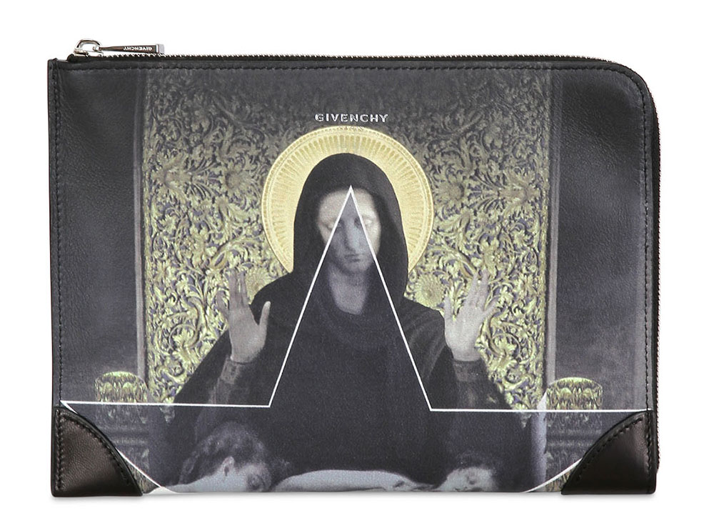 Givenchy Madonna and Flower Printed Pouch