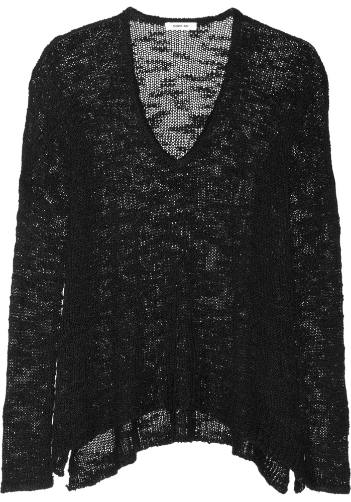 Helmut Lang Open Knit Silk Sweater
