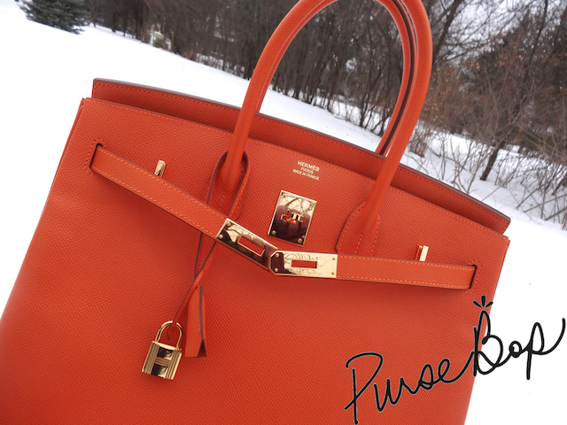 Hermes Birkin Burnt Orange