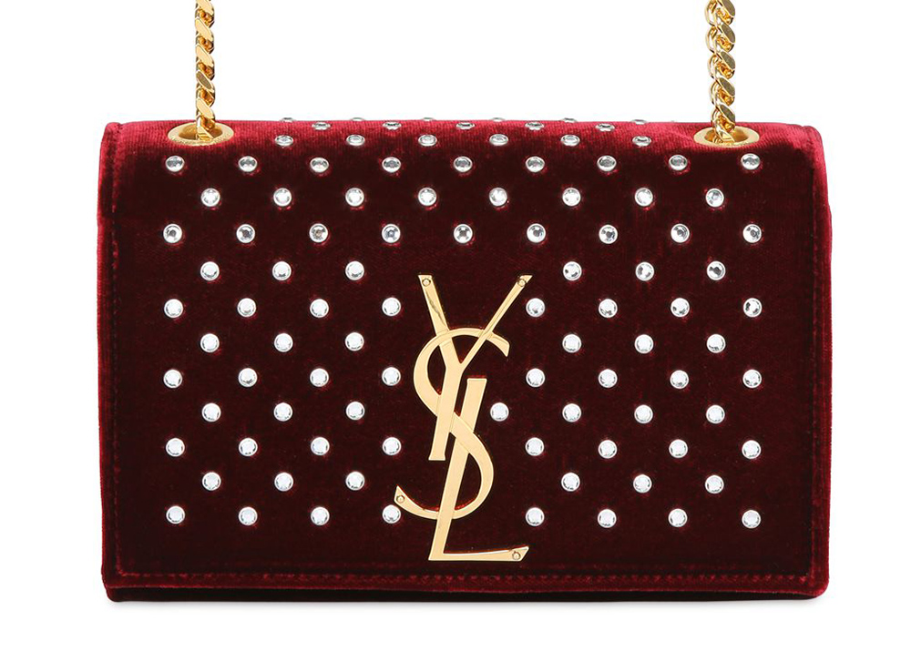 Saint Laurent Monogramme Velvet Bag