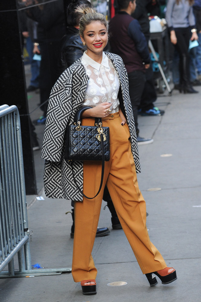 Sarah Hyland Goes for a Full On Fashion Person Look with a Dior