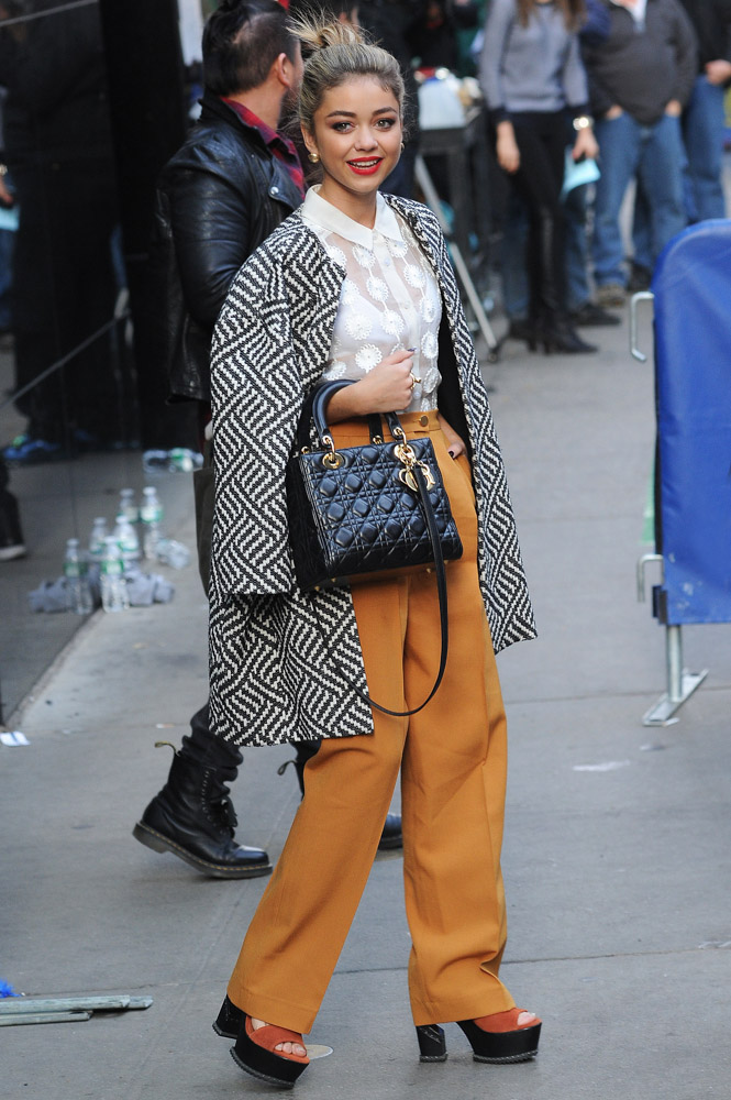 Lady dior bag street style top