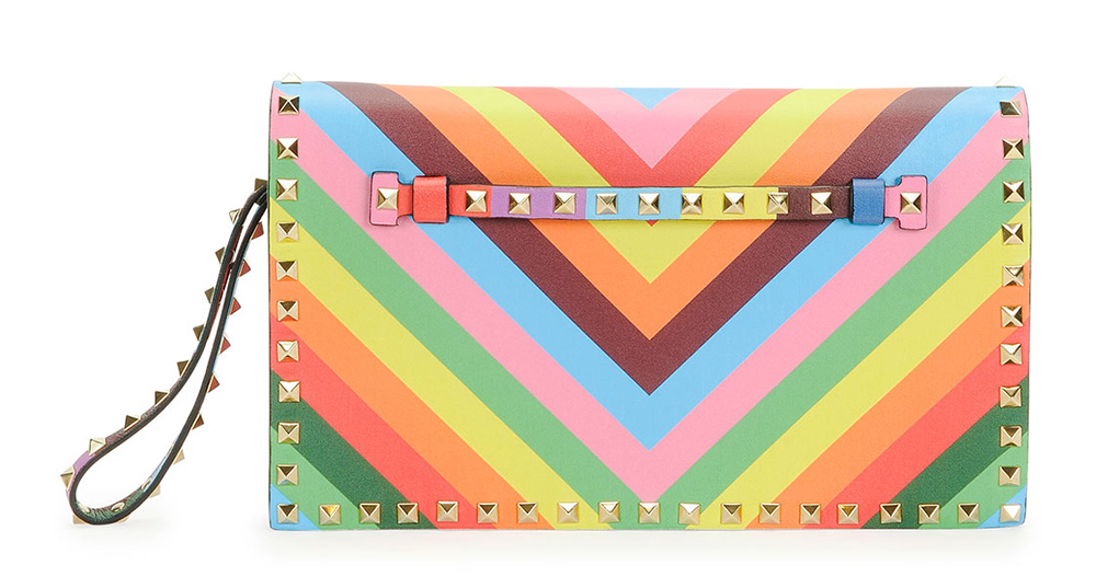 Valentino 1973 Rockstud Flap Clutch