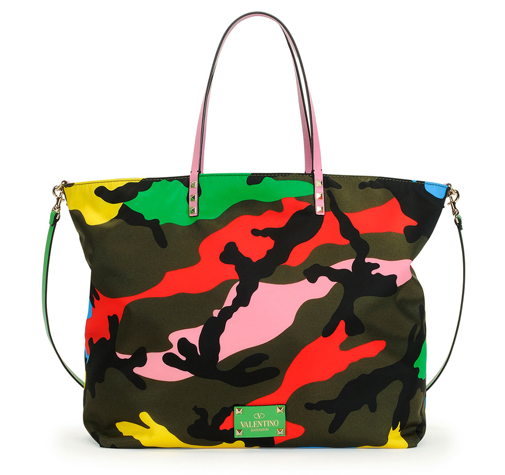 Valentino Psychedelic Camo Nylon Easy Tote