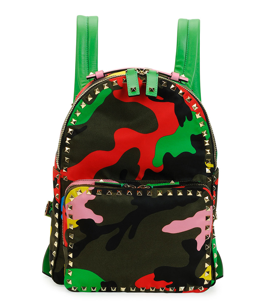Valentino Psychedelic Camo Rockstud Backpack