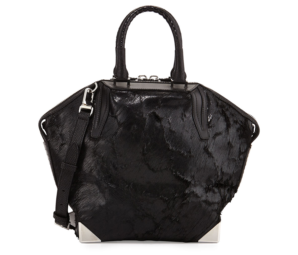 Alexander Wang Prisma Coated Calf Hair Small Emile Satchel Bag