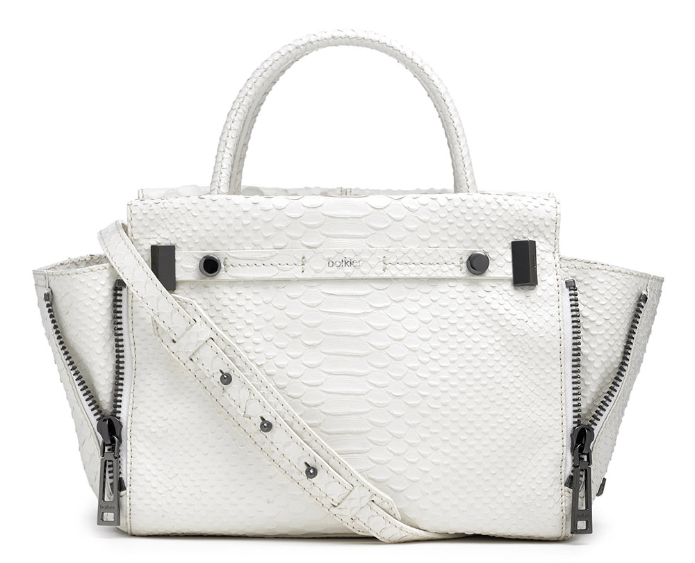 Botkier Leroy Anaconda Satchel White