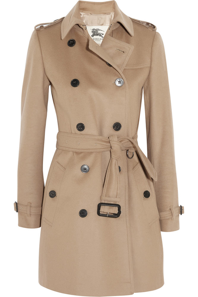 Burberry Wool and Cashmere Trench Coat