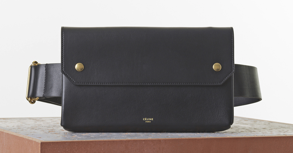 Celine Bum Bag Black Natural Calf 1900