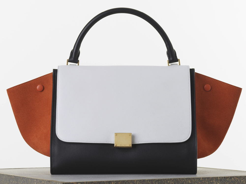 Celine Medium Tricolor Trapeze Bag Smooth Calf 2950