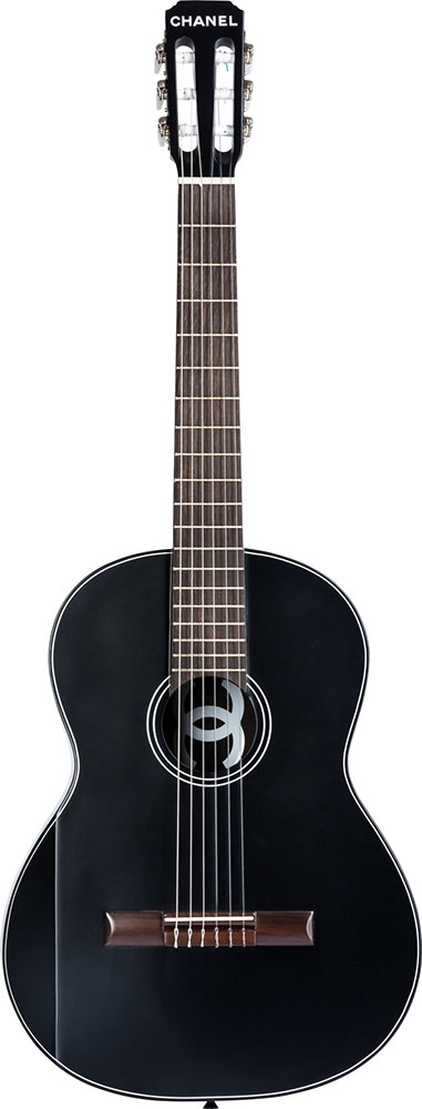 Chanel Limited Edition Black Redwood & Tea Wood Classical Acoustic Guitar