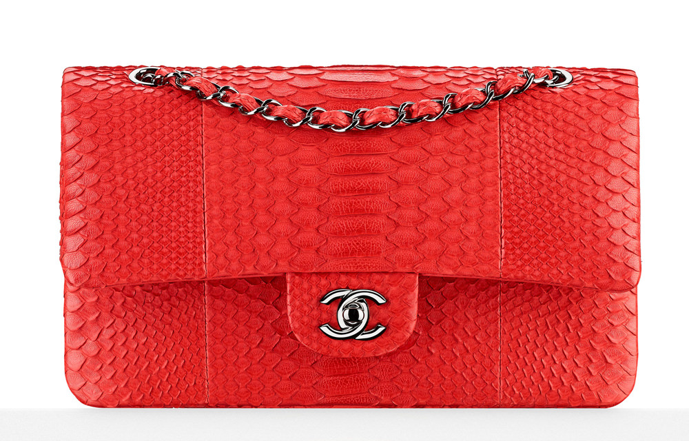 Chanel Python Classic Flap Bag