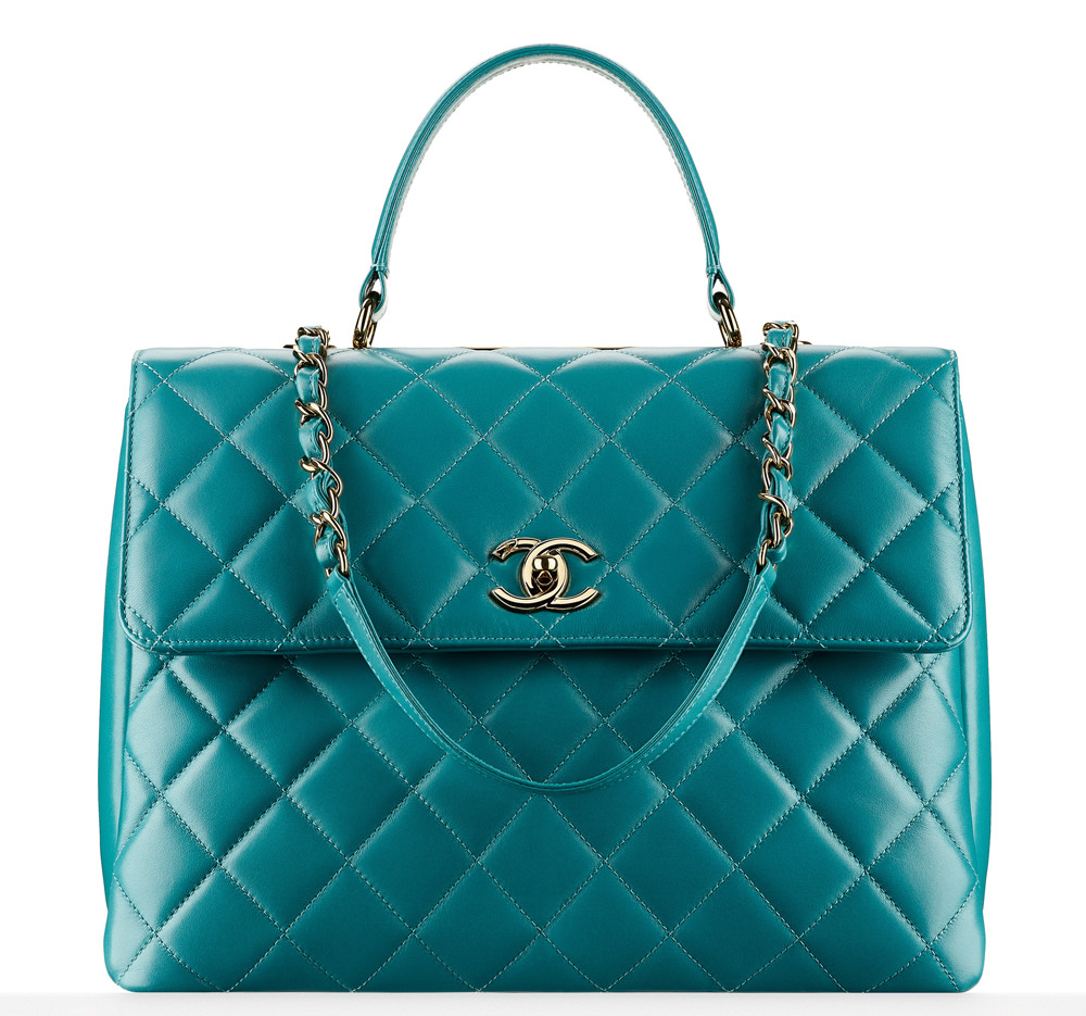 Chanel Top Handle Flap Bag 7000