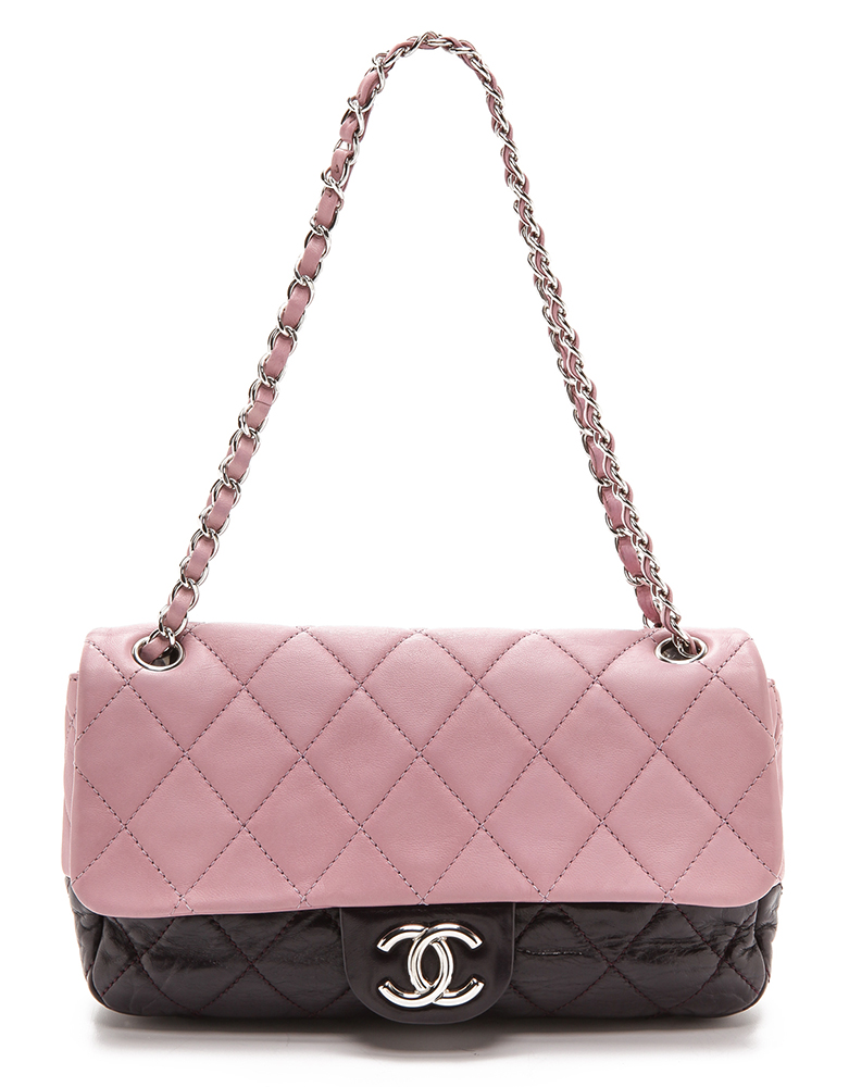 Chanel Two Tone Half Flap Bag