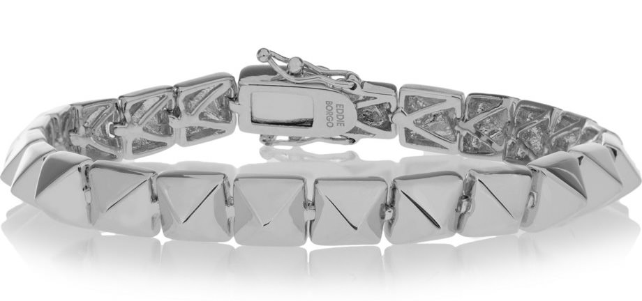 Eddie Borgo Silver-Plated Pyramid Bracelet