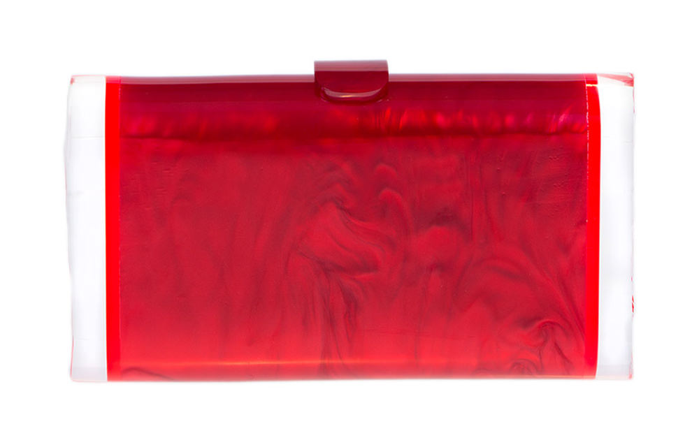 Edie Parker Lara Acrylic Ice Clutch