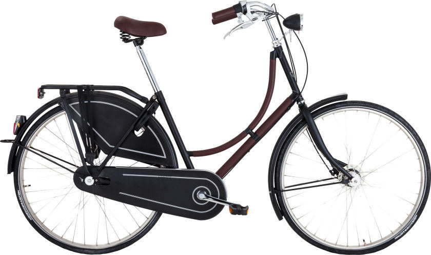 Hermes Limited Edition Carbon Fiber & Havane Clemence Leather Three Speed Batavus Bicycle